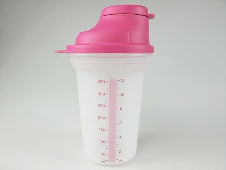 TUPPERWARE Backen Mix-Fix Shaker 350 ml pink D214 Shaky Küchenhelfer Shake It