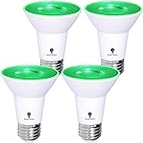 4 Pack BlueX LED PAR20 Flood Green Light Bulb - 8W
