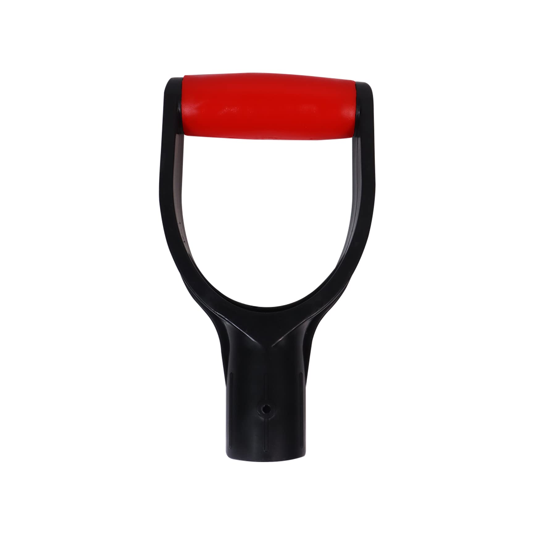 D Shaped Plastic Shovel Handle,Garden Grip Spade Handle Replacement 32mm Inner Diameter Plastic Spade Digging Raking Tools Red
