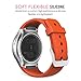 Gear S2 Watch Band, MoKo Soft Silicone Replacement Sport Band for Samsung Gear S2 (SM-R720 / SM-R730 ONLY) Smart Watch, NOT FIT S2 Classic Watch (SM-R732 & SM-R735), NOT FIT Gear Fit2 Watch, ORANGE