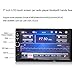 Keshangda 7 Inch Double Din Car Stereo MP5 MP3 Player with Bluetooth/AM/FM/USB/AUX in/Rear View/Mirror Link/Camera, Support Steering Wheel Control
