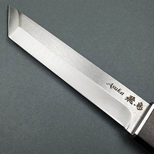 thumbnail image 2 of Asuka Modern Japanese Samurai Tanto – 10.25" Full Tang 420 Stainless Steel Blade, American Tanto Point, Wood Handle & Scabbard, Collectible Display Knife 2 of 11
