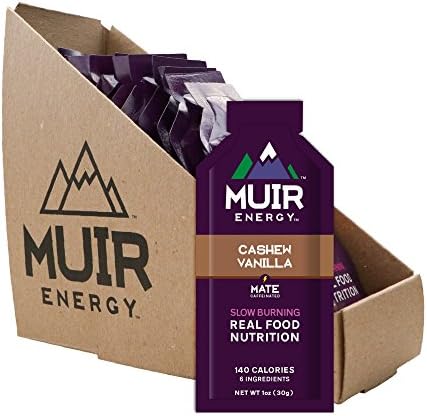 Cashew Vanilla Mate Energy Gel, 12-Count