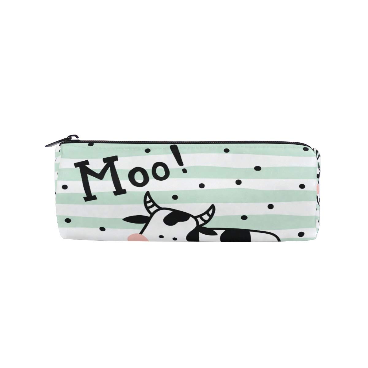 Moo Cow Pencil Case Office Pencil Holder Pouch Bag Pen Pencil Stationery Cosmetic Bag Storage Pouch Purse Makeup Bag