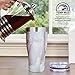 Healthy Human Stainless Steel Tumbler with Straw | Splash Proof Insulated Travel Cruiser Cup | Eco-Friendly Coffee Tumblers with Straws Cleaner & Splash Proof Lid (32oz, Mirage)