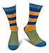 Modern Motif Men’s Power Socks, 5 Pairs Per Sock Gift Box, Funky Men’s Crew Socks, Colorful Patterned Socks for Men, Ideal Coworker, Dad, Boss, and College Graduation Gift, Jefe Collection