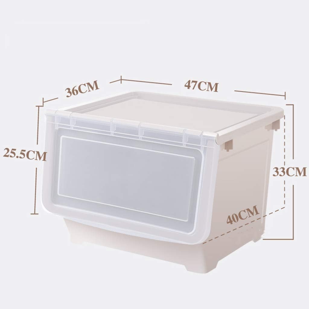 Bulawlly Almacenamiento de plástico contenedores de anidación apilable