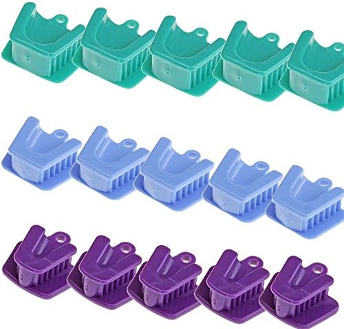 15pcs Dental Mouth Prop Bite Block Cushion Opener Retractor Large Medium Small