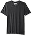 Hurley Men's Short Sleeve Staple Tri-Blend Crew Neck and Vneck Tee Shirt, Black/Wolf Grey, XL
