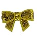 QingHan 20pcs Sequin Bow Clips Boutique Hair Bows For Girls