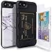 TORU CX PRO Compatible with iPhone SE 2020/iPhone 8/iPhone 7 Wallet Case - Protective Stone Pattern Dual Layer with Hidden Card Holder, ID Slot Hard Cover & Mirror - Marble Stone