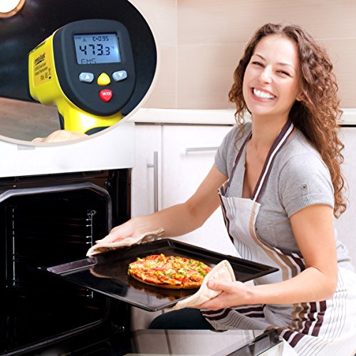 ennoLogic Temperature Gun Dual Laser Non-Contact Infrared Thermometer -58°F to 1202°F - NIST Option Available - Accurate Digital Surface IR Thermometer eT650D