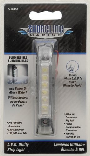 image for Shoreline Marine LED Slim Line Utility Strip Light | Clear Lens | 100%