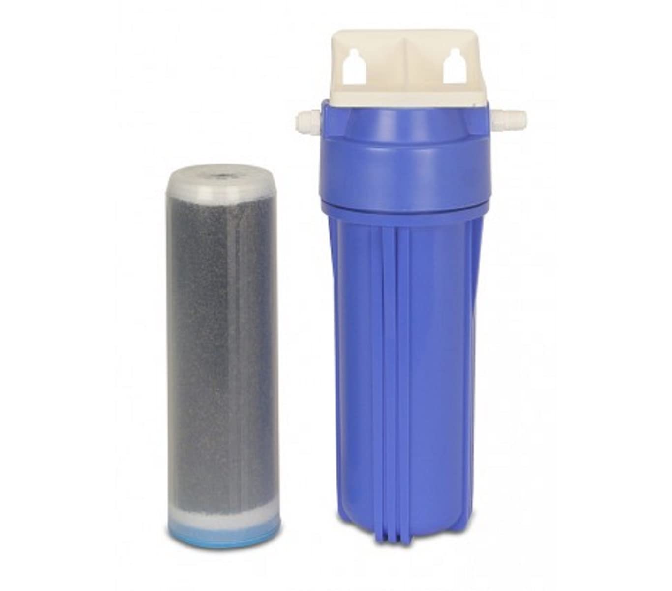 10" Water Deionizer Filter Kit Eliminates 100% of mineral salts from osmosis water The kit contains a wall bracket and pipes.