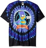 Liquid Blue Men's Bartman Concentric T-Shirt, Tie Dye, X-Large