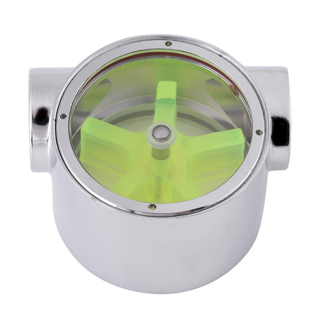 Oumefar Tungsten Alloy Standard Thread Computer Water Cooling Flow Indicator G1/4 Inch Visual Water Flow Indicator for Observing Water Flow Speed etc