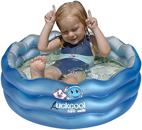Intime Tricyclic Wavy Inflatable Bathtub Pool Double Bubble Bottom