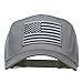 American Flag Patch Mesh Cap - Grey OSFM