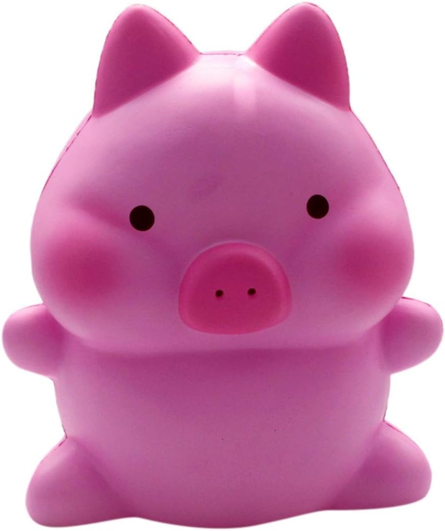 ZODRQ Toys,Adult‘s Giant Pig Style Slow Rising Squishy Toy Effective for Relieving Stress Kids Boys Girl 26.5x20x12cm (Pink)