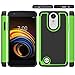 Birsppy for LG Aristo Case, LG Phoenix 3 Case, LG Fortune Case, LG Rebel 2 LTE Case, LG Risio 2 Case, LG K8 2017 Case, OEAGO [Shockproof] Hybrid Dual Layer Defender Protective Case Cover (Green)