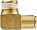 Eaton Weatherhead 1869X6X8 Brass CA360 D.O.T. Air Brake Tube Fitting, 90 Degree Elbow, 1/2