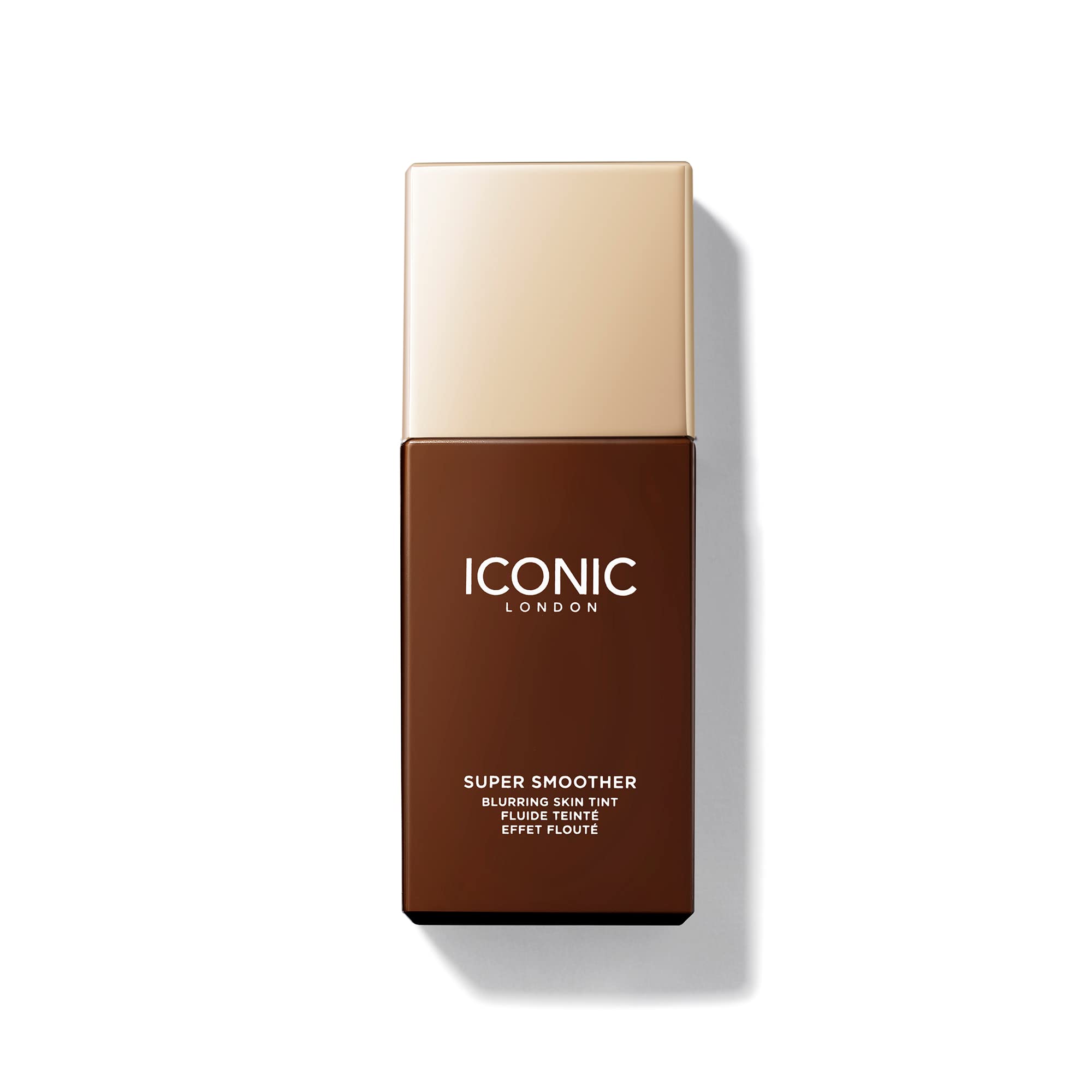 ICONIC London Super Smoother Blurring Skin Tint | Light to Medium Coverage Matte Makeup Foundation| Enriched with Vegan Collagen and Peach Flower Extract - Warm Rich