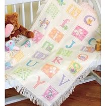 Cross Stitch Baby Blanket ABC Afghan