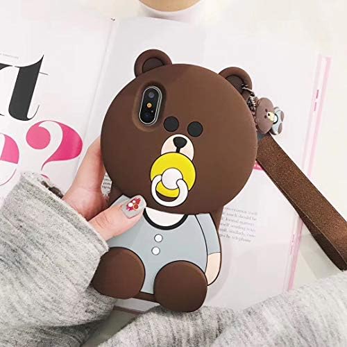 HitHopKing XS MAX Case 6.5, 3D Cartoon Design Soft Silicone Gel TPU Cover Shockproof Protective Case for iPhone Xs Max for Women Girl Kids