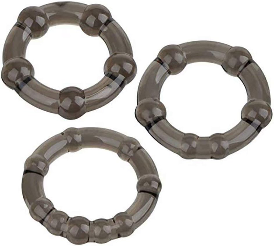 3Pcs Ring Set PennnisRings for Men,Delay Lock Sleeve A14