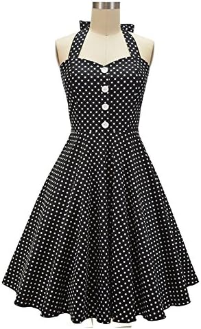 HongyuTing Women's 50s 60s Vintage Retro Swing Rockabilly Picnic Party Dress