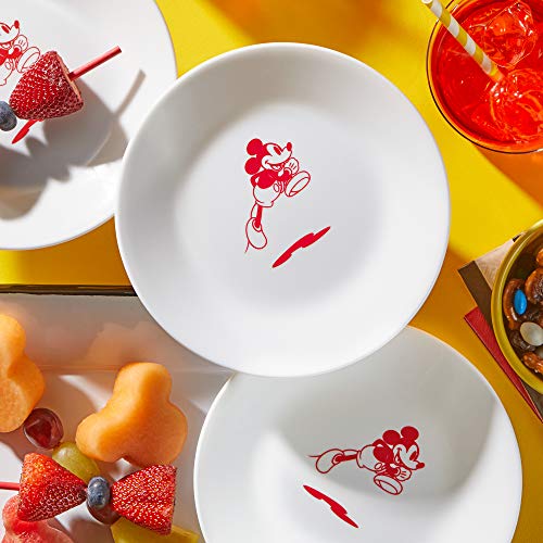 Corelle Vitrelle 8Piece Appetizer Plate Set, Triple Layer Glass and