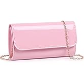 Patent Leather Envelope Clutch Womens Evening Handbag Stylish Shoulder Bag Purse for Christmas Wedding Party Prom