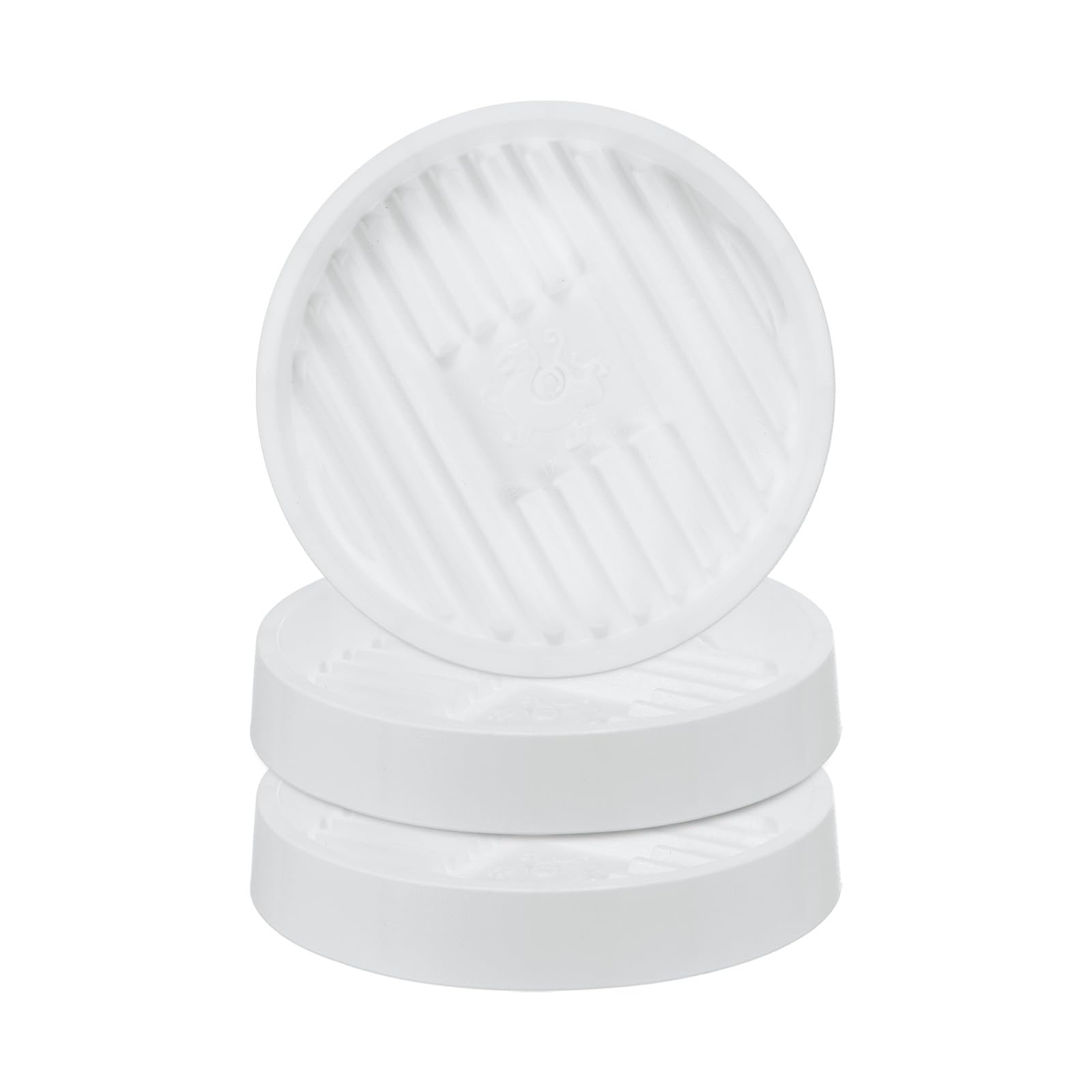 M METERXITY 3-Pack Plant Saucer, 4.7 Inch 12cm Flower Pot Saucers, Thicker Anti-Rot Root Plastic Plant Saucer for Indoor/Outdoor Potted Plant/Plant Water Catcher Tray [White]