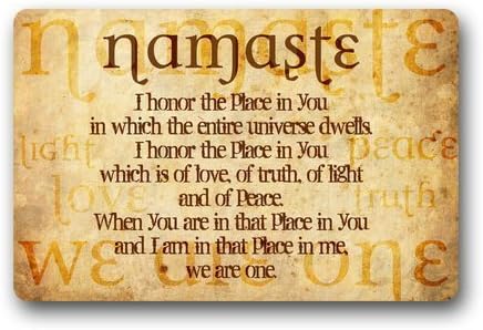Yoga Symbol Namaste Personalized Custom Gaming Mouse Pad Rubber Durable Computer Desk Stationery Accessories Mouse Pads For Gift