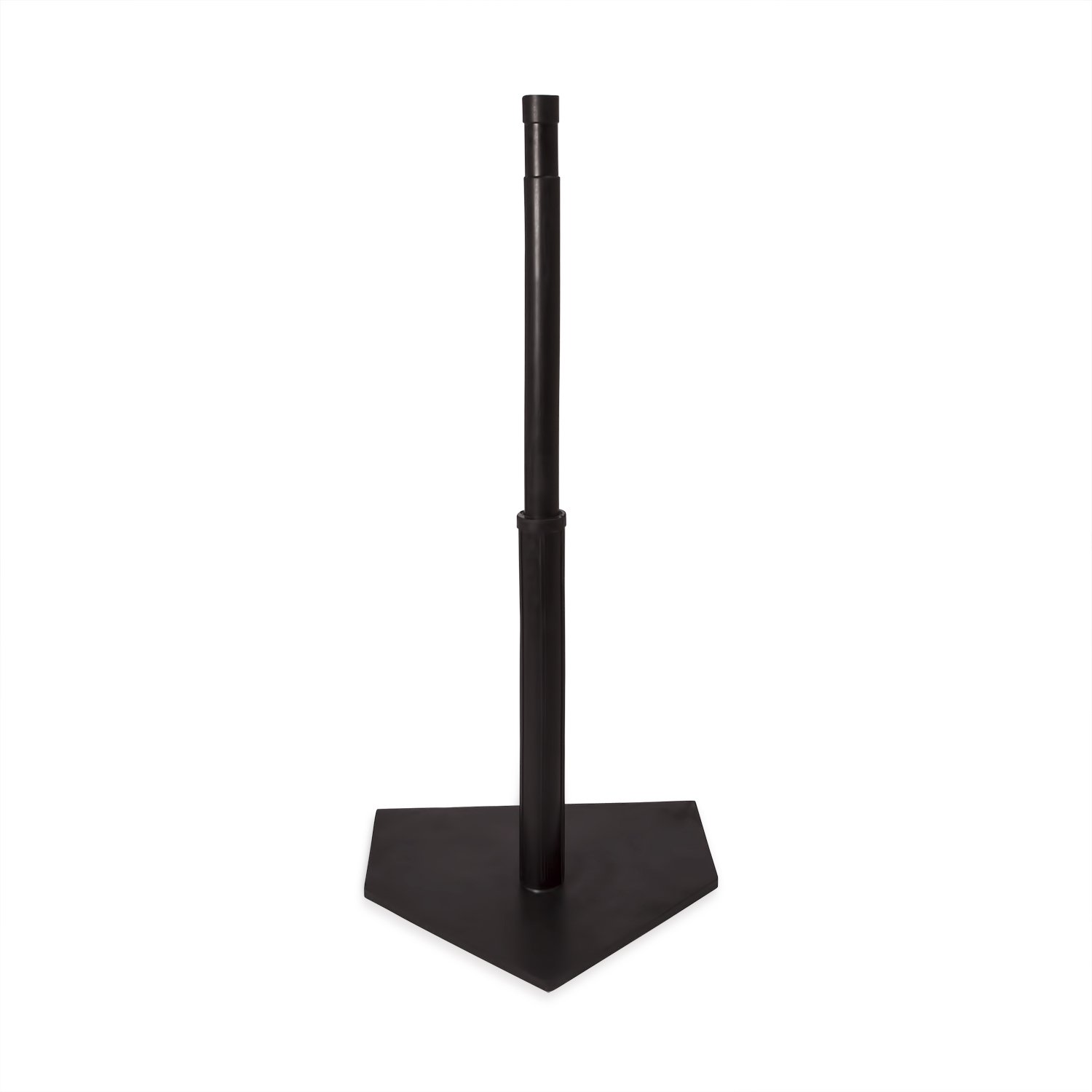 Champion Sports Deluxe Batting Tee – Mounted on Official Home Plate, Adjustable Telescopic Molded Rubber Tee, Multiple Style Options – Singles & Sets Available