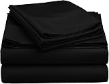 MOONLIGHT20015 Double Duvet Cover Set Black Solid Soft Duvet Cover 2 Pillowcases view 8