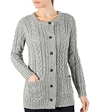 Wool Overs Women's Pure Wool Aran Cardigan