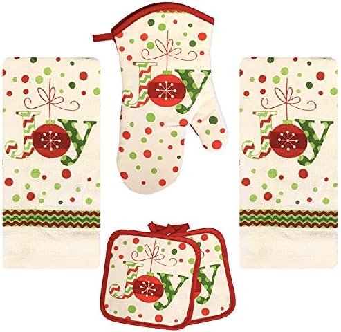 Christmas Joy 5 Piece Holiday Towel Set