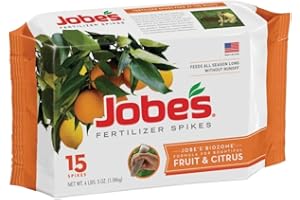 Jobe's 01612 15 Pack, 9-12-12, Fruit & Citrus Tree Spikes - Quantity 4