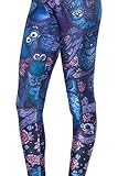 QZUnique Women's Graffiti Owls Footless Elastic Leggings