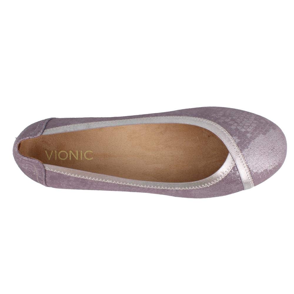 vionic pewter flats