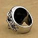 LINSION 316L Stainless Steel Blue CZ Eyes Titan Skull Mens Boys Biker Rock Ring 3A201 (15)