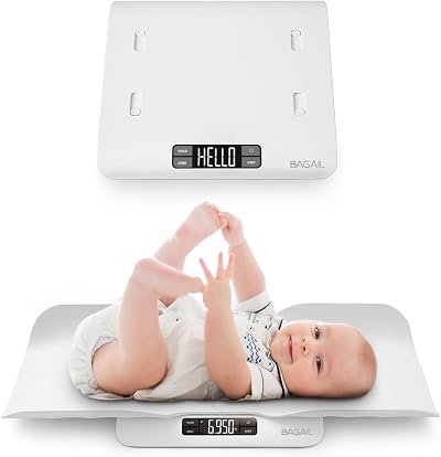 BAGAIL Baby Scale with Large LCD, Tare & Hold Functions, for Infants & Toddlers
