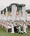 White Sheer Backdrop Curtains 4.8ftx6.5ft Chiffon Backdrop Drapes for Wedding Ceremony Arch Backdrop Decorations