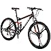 Eurobike Full Suspension Mountain Bike 21 Speed Bicycle 27.5 inches Mens MTB Disc Brakes Orange (3 Spoke mag Wheels)thumb 2