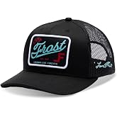 Lane Frost Pre-Curved Western Trucker Hats for Men &amp; Women | Pre-Curved Bill, Structured Front, Mesh Trucker Back, Adjustable Snapback, Western Style, One Size Fits Most, Rodeo Inspired