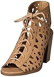 Soda Women's Zuba Cutout Lace Up Bootie