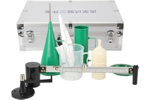EODSAD Slurry Test Kit, Mud Hydrometer, Mud Viscometer, Marsh Funnel and Viscometer Cup Mud Tester Slurry Test Kit Sand Content Kit Mud Tester Viscosimeter Sand Content Meter Kit