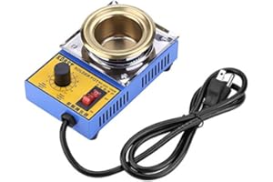 50mm 110V 150W - Solder Pot Soldering Desoldering Bath Plate 500g Capacity 200-450℃(US Plug)
