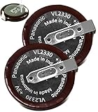 2PCS - Panasonic VL2330 Rechargeable, VL2330 - VL 2330, VL2330/HFN , 3V Lithium Coin Cell Battery ...